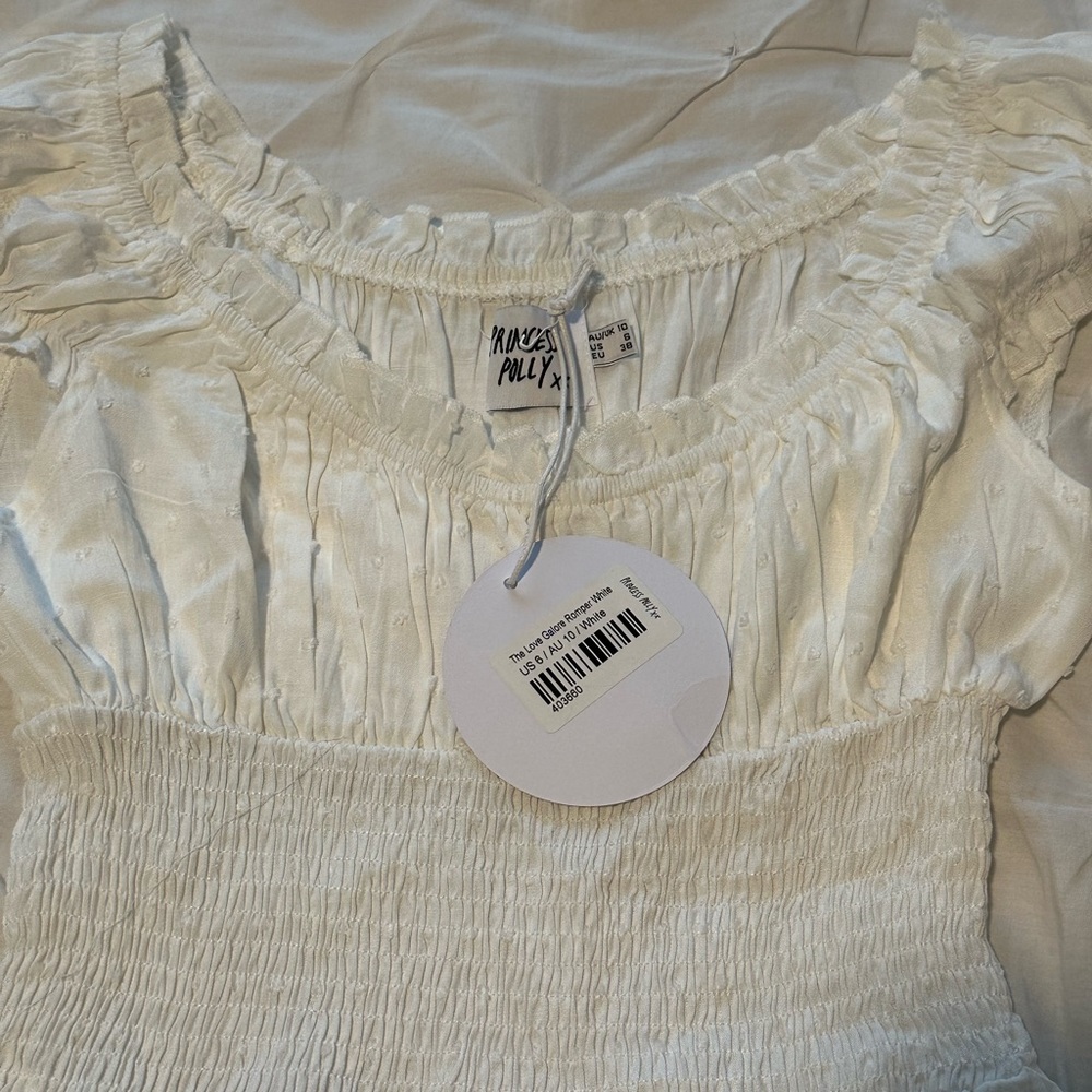 BRAND NEW W TAGS PRINCESS POLLY LOVE ROMPER SIZE 6